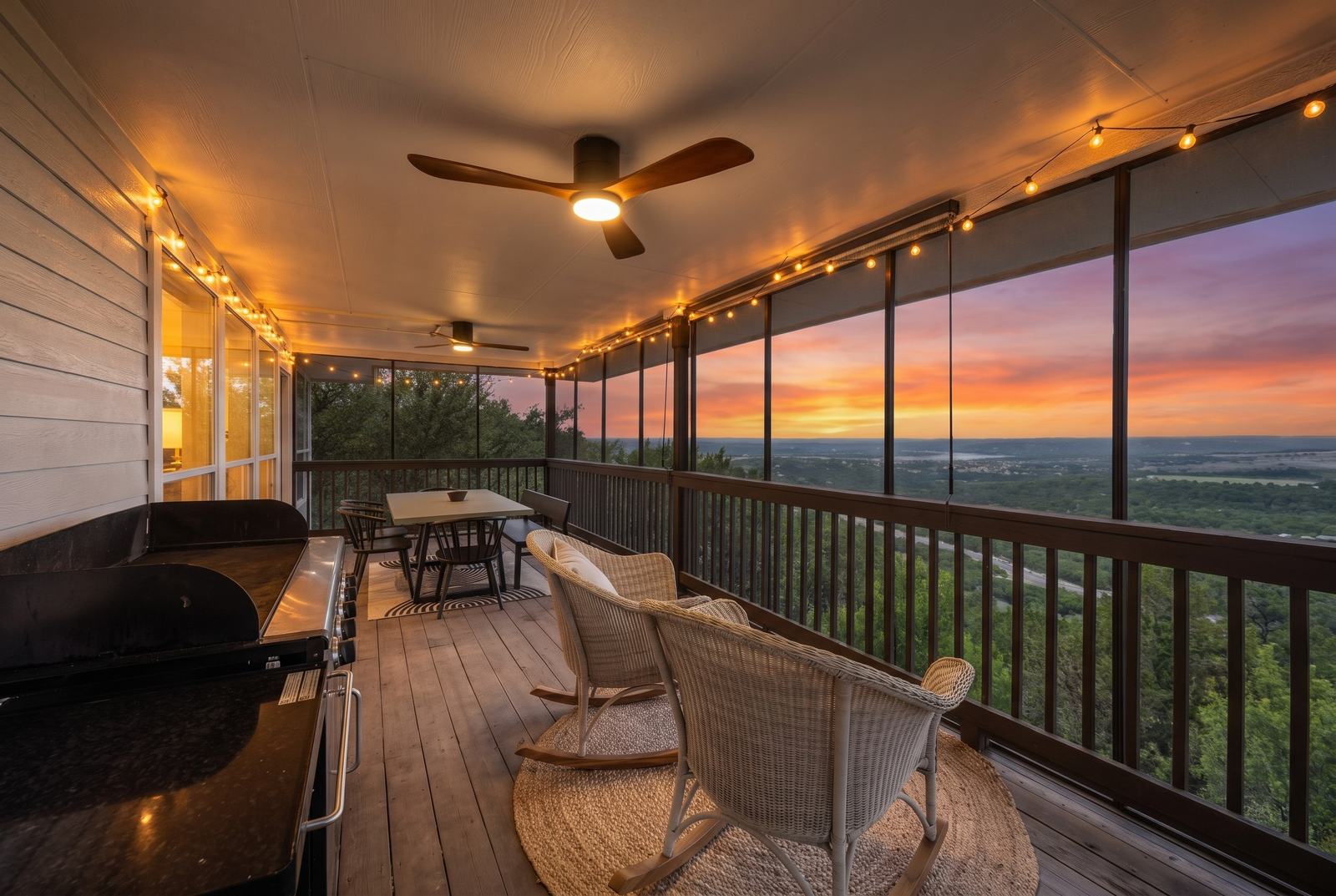 Homes along a golf course fairway in Country Club Estates, Lago Vista